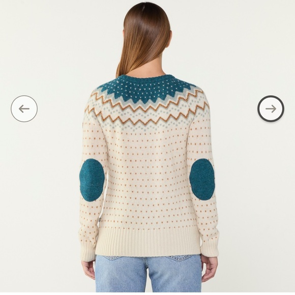 NWT Fjallraven Ovik Knit Glacier Green Sweater - Women's Small - Picture 7 of 10